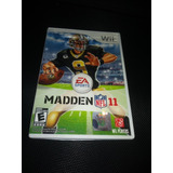 Nintendo Wii Wiiu Video Juego Madden Nfl 11 Original Fisico