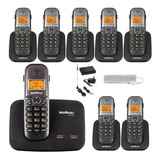 Kit Telefone Sem Fio Ts 5150 Com 7 Ramal Bina E Entrada Chip