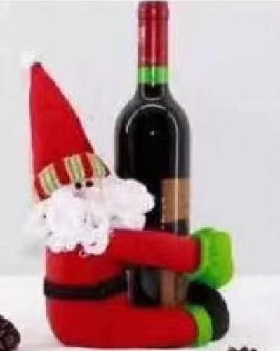 Porta Botella De Vino Viejo Pascuero Navidad
