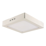 Luminária Led Sobrepor Blumenau Branca 12w 3.000k 17x17x3 Cor Branco 110v/220v