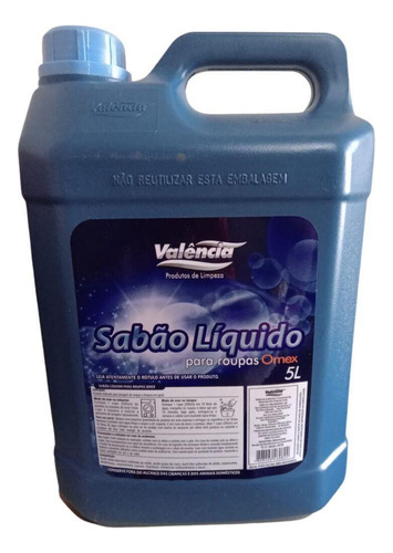 Sabão Líquido Para Roupas Omex Concentrado Valência 5l