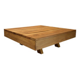 Mesa De Centro  Plegable De Madera P/ Jardin Mod Marea