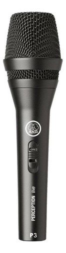 Akg P3 S Microfone Dinâmico  Cardióide Preto