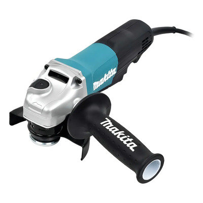 Miniesmeriladora angular Makita GA4550 de 50 Hz\u002F60 Hz color turquesa 1.3 kW + accesorio | Meses sin interés