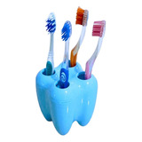 Porta Escovas Infantil Modelo Dentinho Dente Azul Model Fofo