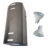 Aplique Pared Exterior Bidireccional Pack X4 + Leds 7w