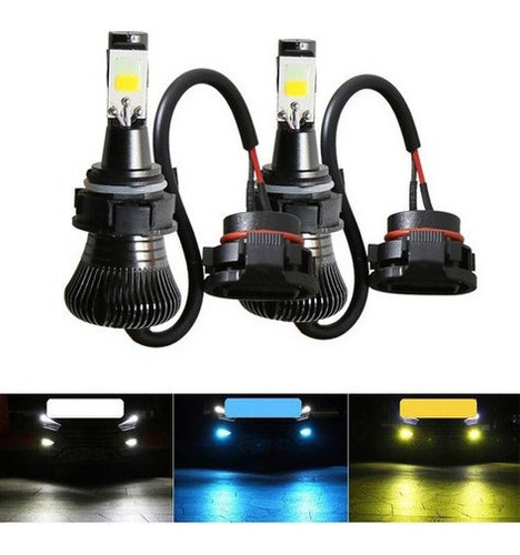 Psx24w 5202 H16 Luz De Neblina Led Para Carro De Duas Cores