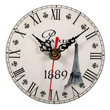 . Reloj De Pared Antiguo Creativo De Madera Redondo De