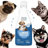 Limpador De Orelha Limpa Ouvido Cachorro Gato Pet Clean 500g