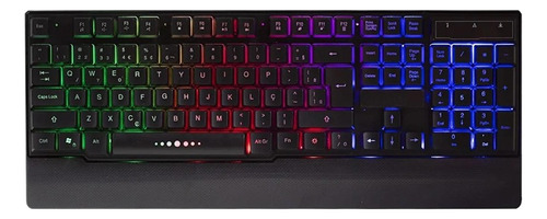 Teclado Gamer Luz Led Rgb Tecla Ghost Neon Abnt2 Wb100