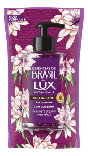 Sabonete Líquido Lux Essências Do Brasil Dama Da Noite Refil 240ml