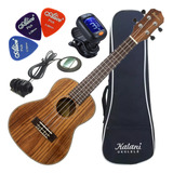 Kit Ukulele Concerto Elétrico Kal330 Ck Série Kayke Kalani U