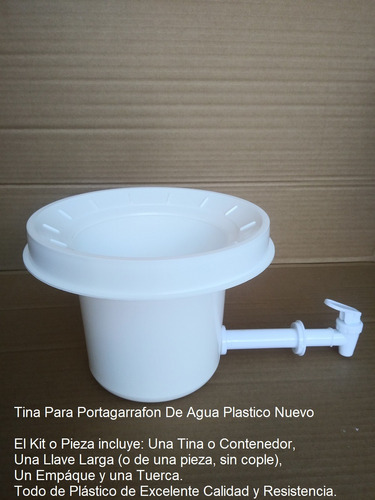 Tina Para Portagarrafon De Agua Plastico Nuevo