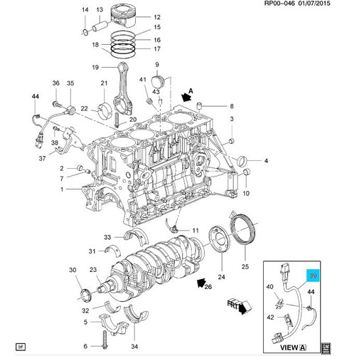 Sensor Cigueal Chevrolet Cruze 1.8l 2011-2014 Taiko Korea Foto 3