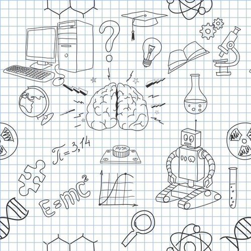 Adesivo De Parede Quarto Infantil Ciências Matemática 2,5m