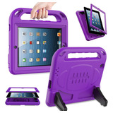 Funda iPad 2, 3, 4 Antigolpes, Con Función Atril/morado