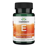 Swanson Vitamina E 400ui Potencia Max 60 Softgels (2 Meses)