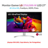 Monitor LG Gamer Led 27'' 4k Uhd Hdr10 Modelo 27ul500-w 