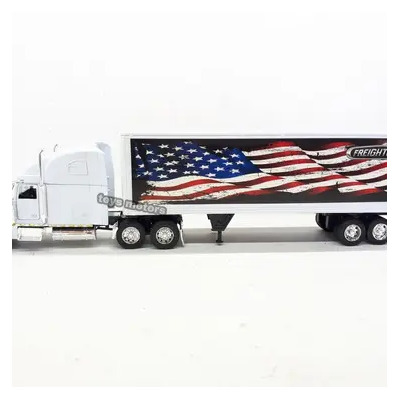 Trailer Freightliner Class Xl Escala 1:32 Caja Seca New Ray Color Blanco