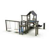 Conjunto Desafio Playground De Madeira