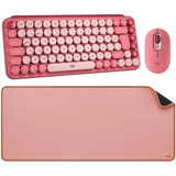 Combo Logitech Pop Keys - Pop Mouse Heartbreaker + Desk Mat