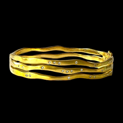 Pulseira H.stern Motion Brilhantes Ouro Amarelo 12x S/juros