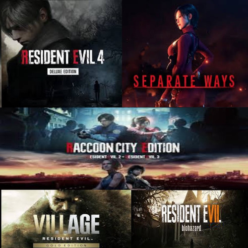 Combo Resident Evil 4/3/2/7 + Village+separate Ways Offline 