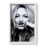 Cuadros Para La Casa 20x30 Box Blanco Kate Moss Mustache