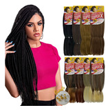 Jumbo Super X Cabelo Para Tranças Jumbão Box Braids 400 Gr