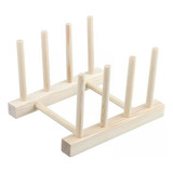 3 Estante Para Platos De Madera, Escurridor De Secado,