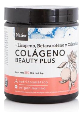 Colágeno Beauty Plus Betacaroteno, Caléndula Y Licopeno 250g