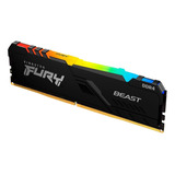 Memória Gamer Kingston Fury Beast Rgb 8gb Ddr4 3200mhz