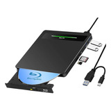 Nolyth Unidad Externa De Dvd Blu Ray Usb 3.0 Y Reproductor D