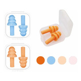 Noise Reduction Soft Silicone Earplugs 4 Pairs Reusable Hear