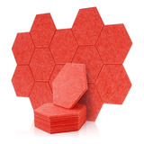 8 Hexagonales Espuma Acústica + Adhesivo Alta Densidad 35x30