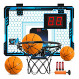 Aro De Baloncesto Con Luces Led Y Puntuación Compatible Con 