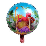  Pack 6 Globo Metálico Dinosaurios 45cm