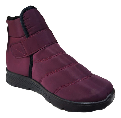 Bota Burdeos Impermeable Chiporro Para Mujer