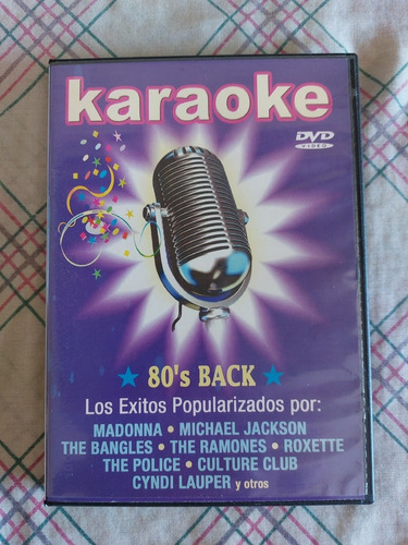 Karaoke Dvd Música 80s Michael Jackson, Madonna, Roxette