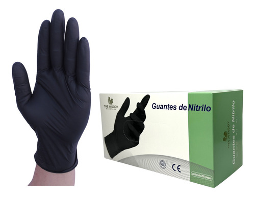 Guantes De Nitrilo Desechables Sin Latex Sin Vinilo 200 Pzas