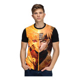 Camisa Camiseta Naruto Shippuden Raposa Masculina Novo