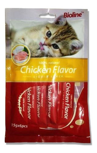 Snack Cremoso Chiken Flavor 15 Grs *6 Pcs Pethome