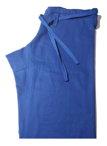 Calça De Jiu-jitsu Reforçada - Cor Azul - Brim - Shizen