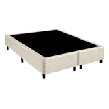 Base Cama Box Queen Size Bipartido Poliéster Tucson Inducol