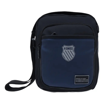 Mochila Messenger Casual K-swiss Twine Color Negro\u002FAzul | Meses sin interés