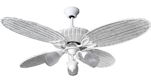 Ventilador Techo Martin&martin Flor Rattan Bco Araña32