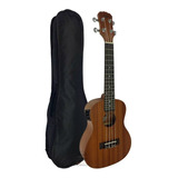 Ukulele Concert Eletrico Sapele Malibu 23 Capa Corda Aquila