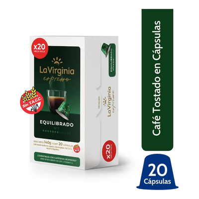 Café equilibrado n°7 en cápsula La Virginia Nespresso sin TACC 20 u | MercadoLibre