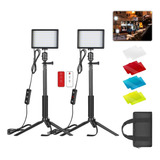 1 Neewer Luz De Video Led 2 Packs Kit Y Control Remoto Y .