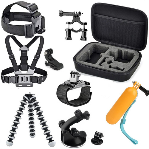 Kit Acessórios Gopro Go Pro Hero 10/11/12 Case Suportes